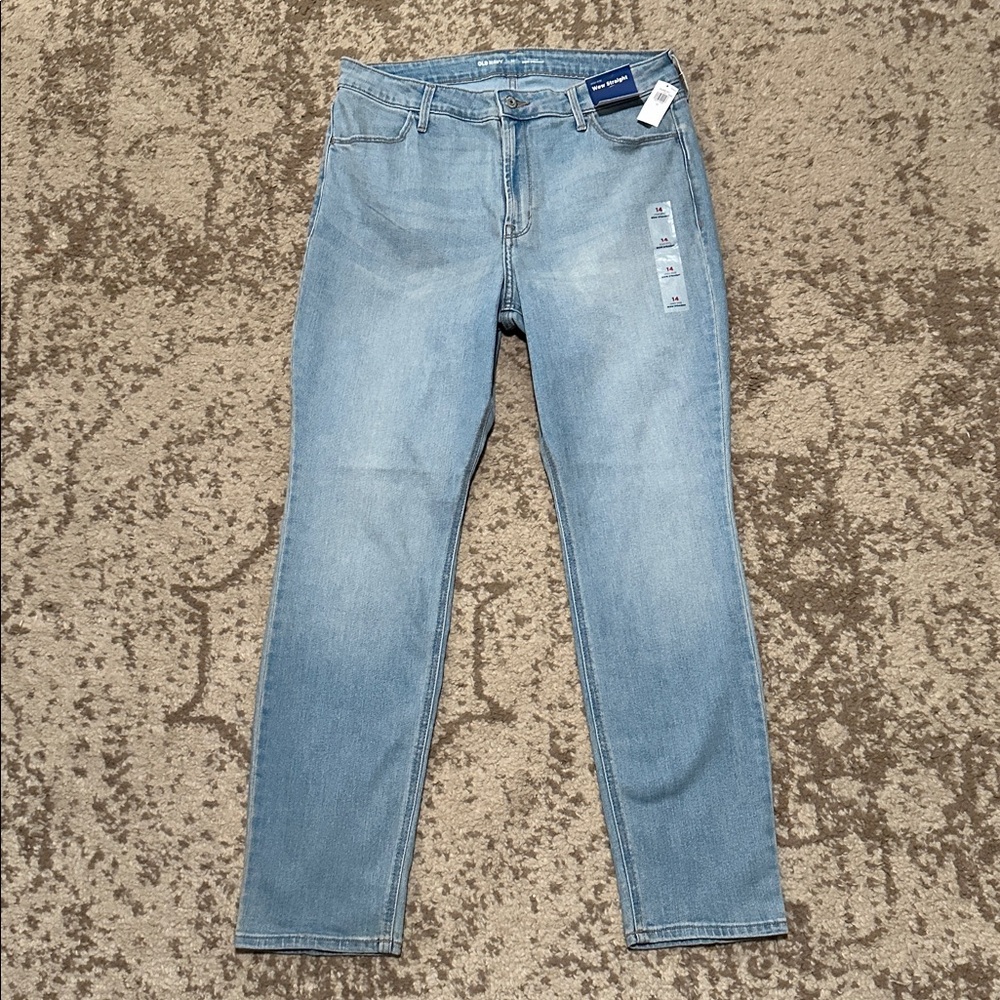 Old Navy Light Blue High-Rise wow straight Jeans